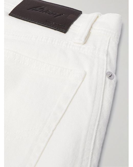 Brioni Maribel schmal und gerade geschnittene Jeans in White für Herren