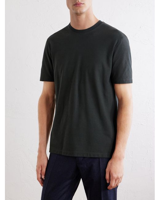 Slowear Black Slim-Fit Icecotton T-Shirt for men