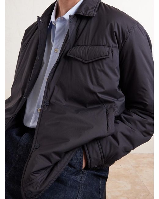 Herno Blue Zip-up Shell Jacket for men