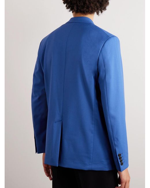 Theory Blue Lucas Ossendrijver Stretch-Wool Suit Jacket for men