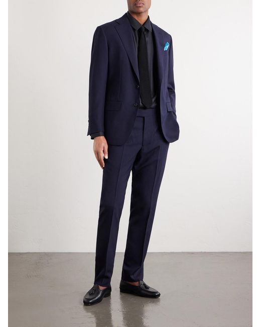 Thom Sweeney Blue Wool Suit for men