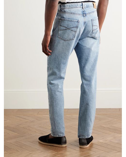 Brunello Cucinelli Blue Slim-Fit Jeans for men