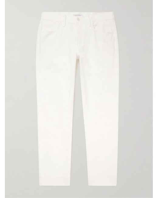 Gabriela Hearst White Anthony Slim-fit Straight-leg Organic Jeans for men