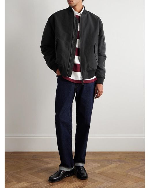 NN07 Black Atlas 8264 Shell Bomber Jacket for men