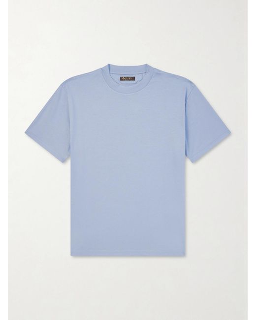 Loro Piana Blue Ray Cotton-jersey T-shirt for men