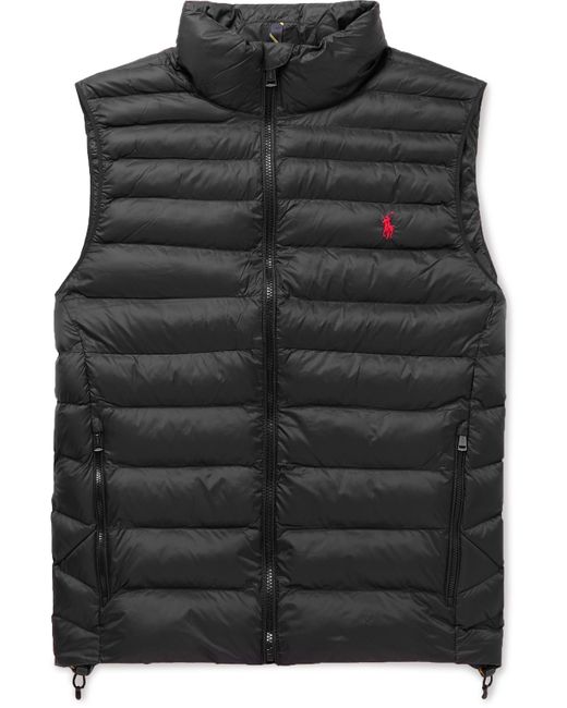 Polo Ralph Lauren Logo-embroidered Quilted Padded Recycled Nylon Gilet in  Black for Men | Lyst