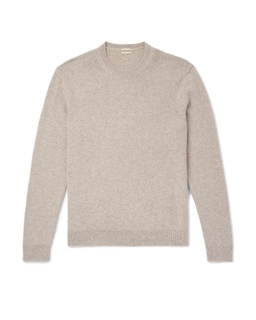 Massimo Alba White Ares Cashmere And Alpaca-Blend Sweater for men