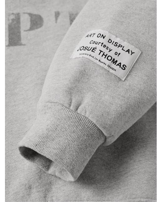 GALLERY DEPT. Gray Printed Cotton-jersey Sweatshirt for men