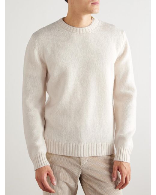 Eleventy Natural Slim-Fit Wool Sweater for men