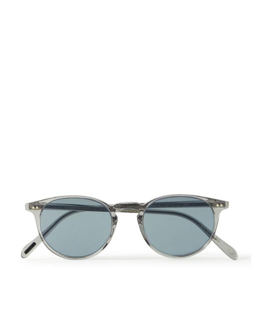 Oliver Peoples Riley Sun Round-frame Acetate Sunglasses in Blue for Men |  Lyst