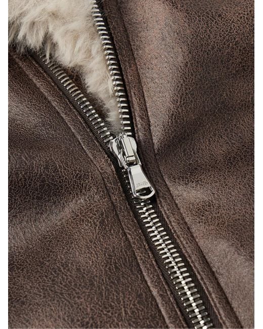 Séfr Asante Faux Shearling Jacket in Brown for Men | Lyst UK