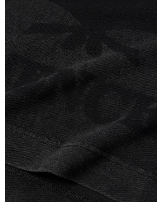 T-shirt in jersey di cotone con logo di Givenchy in Black da Uomo