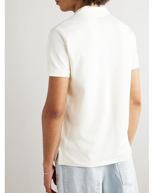 Polo Ralph Lauren Polohemd aus einer Baumwollmischung mit Logostickerei in White für Herren