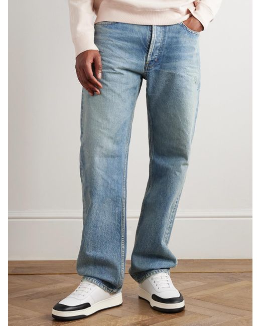 Saint Laurent White Sl/61 Two-Tone Leather Sneakers for men