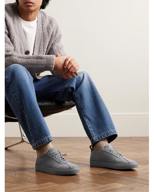 GRENSON Sneakers aus Veloursleder in Gray für Herren