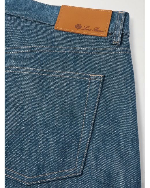 Loro Piana Blue Kamen Slim-Fit Straight-Leg Denim Trousers for men