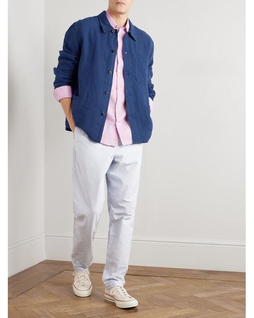louren linen like over shirt ivory