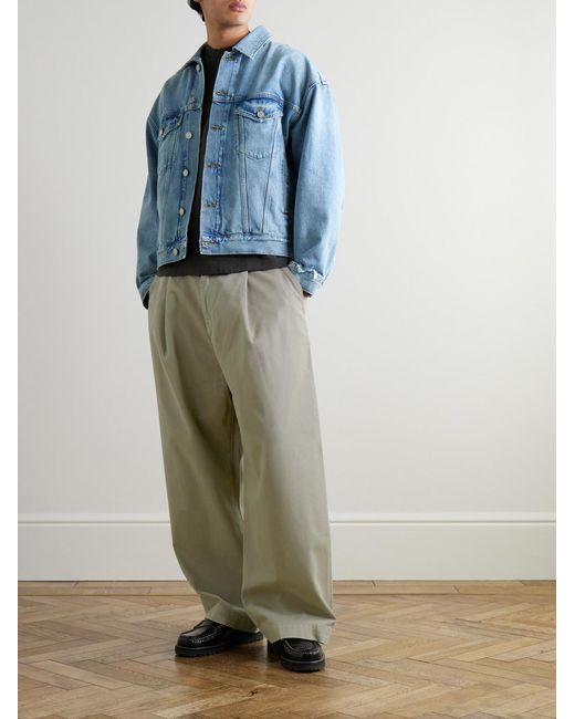 Agolde Blue Stefano Denim Trucker Jacket for men