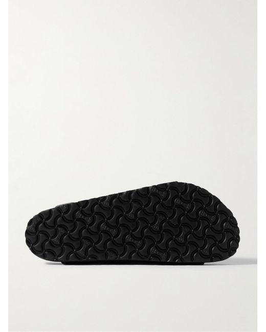 Birkenstock Arizona Exquisite Sandalen aus vollnarbigem Leder in Black für Herren