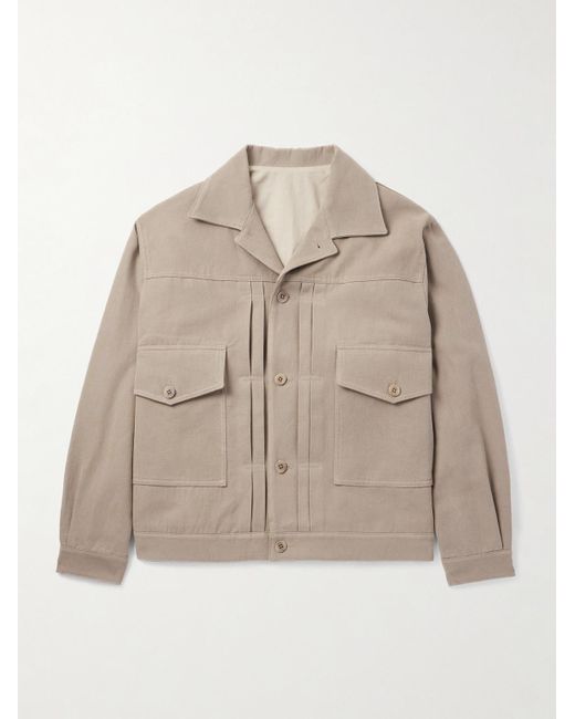 Road Cotton-Canvas Jacket di STÒFFA in Natural da Uomo