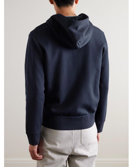 Polo Ralph Lauren Blue Jersey Zip-up Hoodie for men