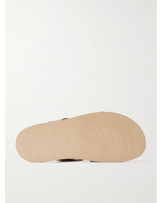 Mr P. Brown Leather Sandal for men