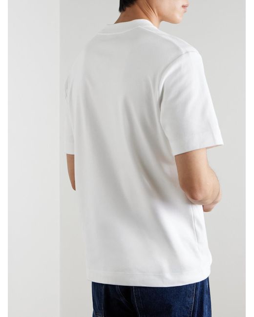 Sunspel White Supima Cotton-jersey T-shirt for men
