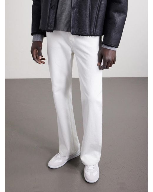 Maison Margiela White Replica Leather And Suede Sneakers for men