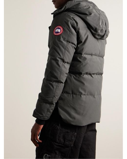 Canada Goose Gray Macmillan Logo-appliquéd Quilted Arctic Tech® Hooded Down Parka for men