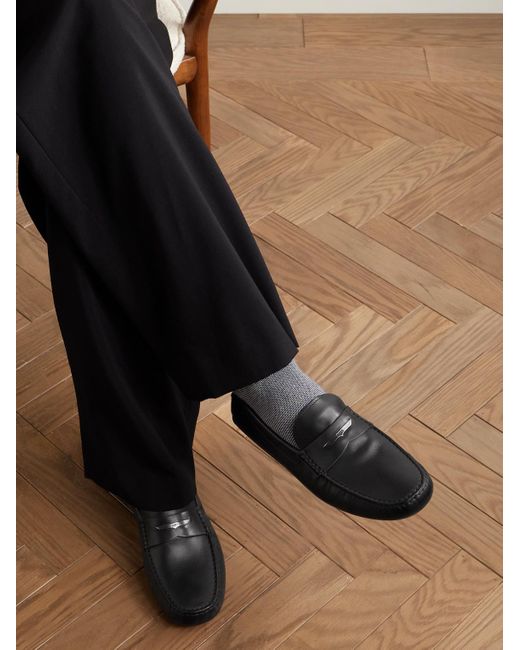 Tod's Gommino Mokassins aus Leder in Black für Herren