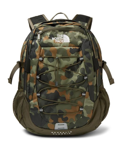 The North Face Green Borealis Camouflage-print Canvas Backpack for men