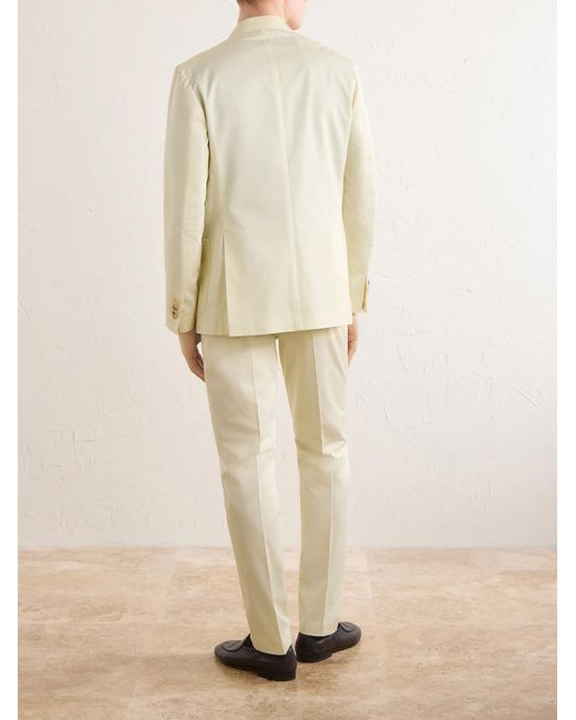 De Petrillo Natural Cotton-Twill Suit Jacket for men