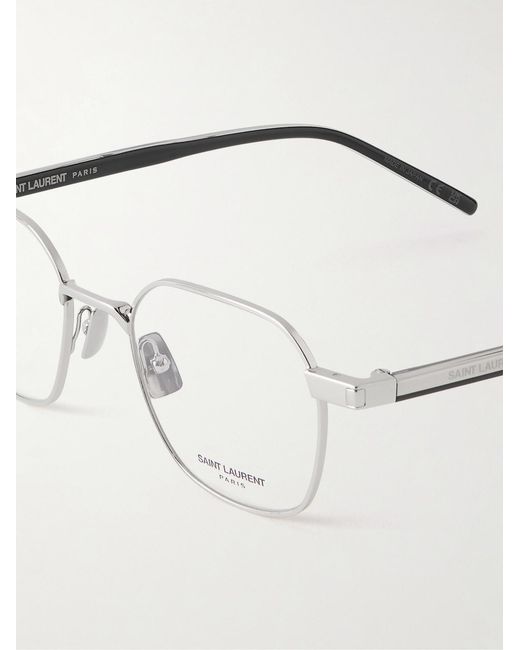 Saint Laurent Natural Round-Frame-Tone Optical Glasses for men