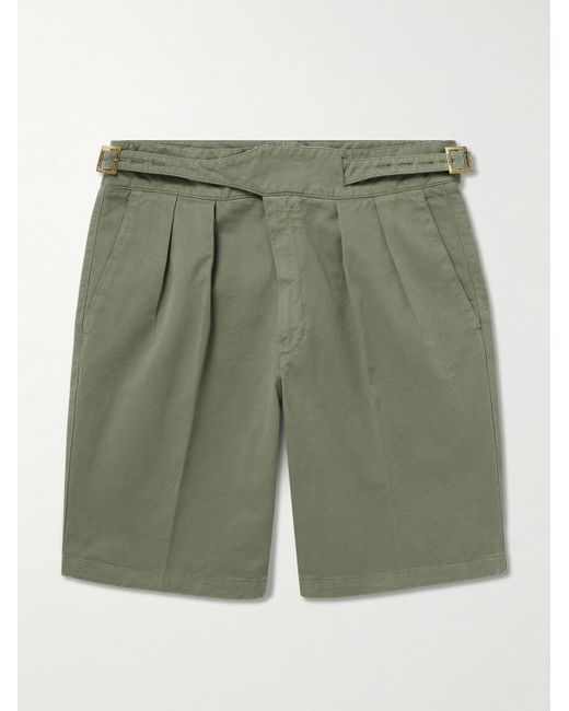 Shorts A Gamba Dritta di Rubinacci in Green da Uomo
