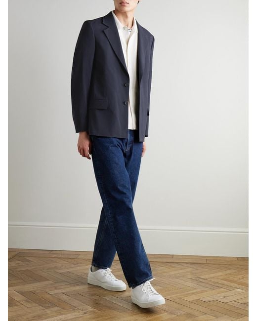 FRAME Blue Wool Blazer for men