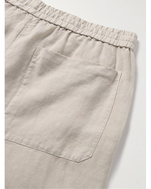 Rag & Bone Natural Bradford Straight-leg Linen Drawstring Trousers for men