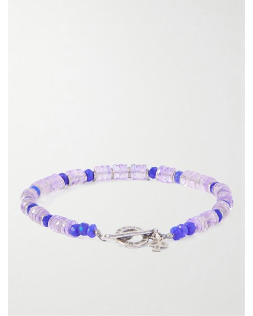 Bracciale di Peyote Bird in Purple da Uomo