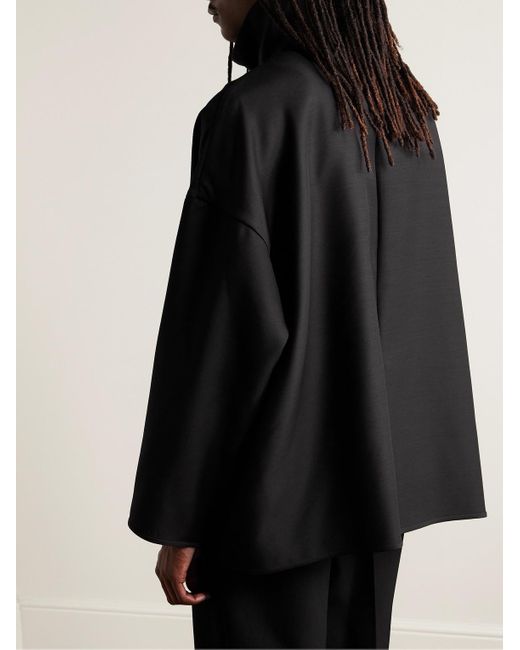 Fear Of God Black Virgin Wool And Silk-blend Jacket for men