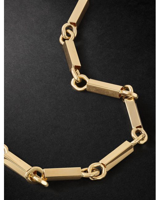Lauren Rubinski Black Gold Chain Bracelet for men