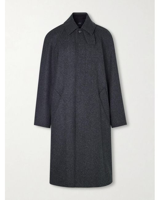 A.P.C. Blue Wool Coat for men