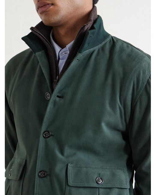 Valstar Green Ino Suede Jacket for men