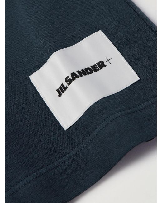 Jil Sander Blue Set Of Three Organic Cotton-Jersey T-Shirts for men