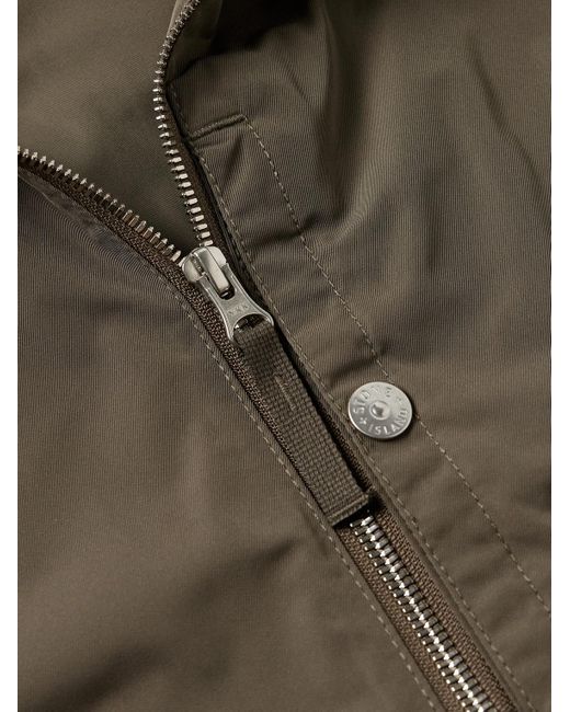 Stone Island Green Logo-Appliquéd Micro Twill Jacket for men