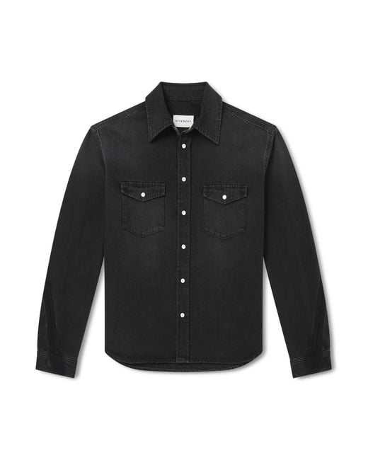 Givenchy Black Denim Shirt for men