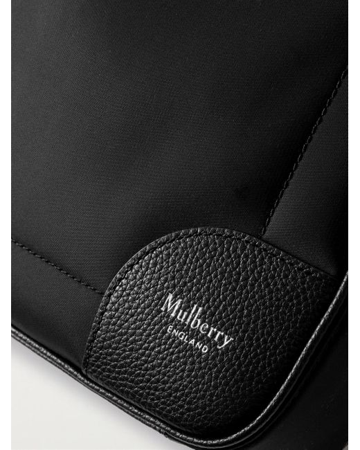 Mulberry Black Belgrave Full-Grain Leather-Trimmed Shell Briefcase for men