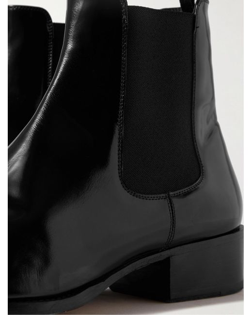 Tom Ford Black Alec Patent-leather Chelsea Boots for men