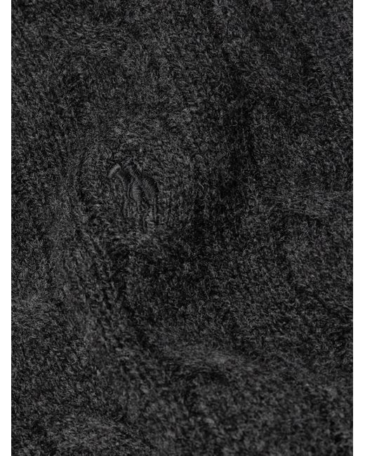 Polo Ralph Lauren Gray Cable-Knit Wool And Cashmere-Blend Sweater for men