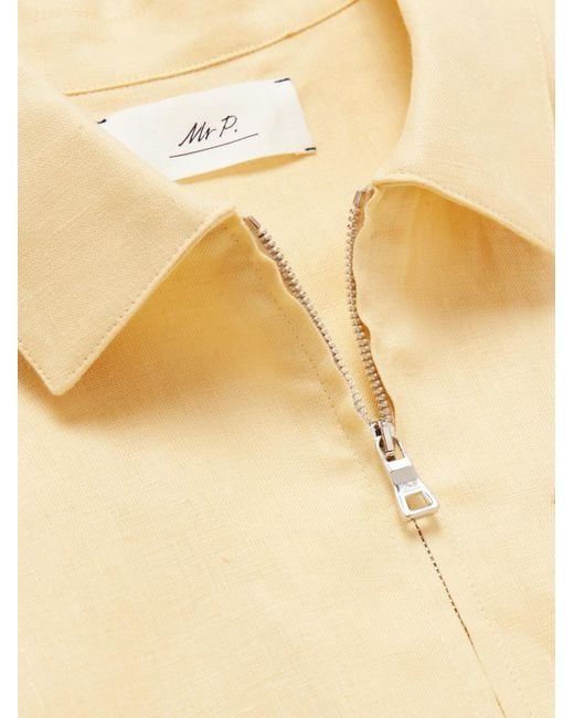 Mr P. Hemdjacke aus Leinen in Natural für Herren