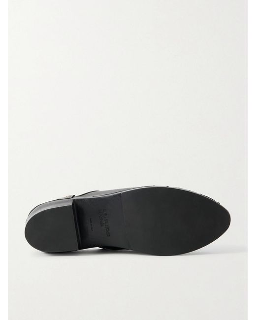 Enfants Riches Deprimes Black Studded Leather Clogs for men