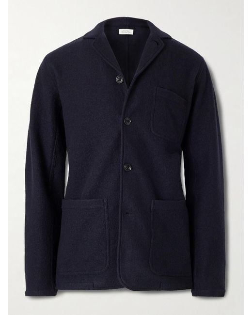 Hartford Blue Wool Blazer for men